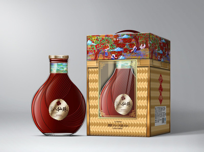 杨梅酒产品线组合及酒包装设计